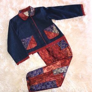 Children’s Denim Jacket w/Pants size 5/6